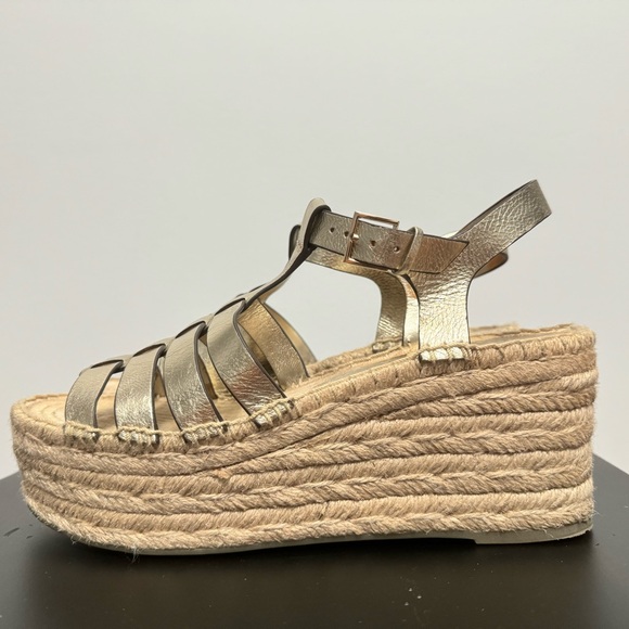 Tory Burch Espadrille Platform Wedge Sandal - Picture 1 of 5